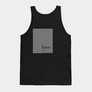 Minimalist fashion aesthetic trend elegant cool high fashion IT stylish love romantic definition unique minimalism modern script text Tank Top